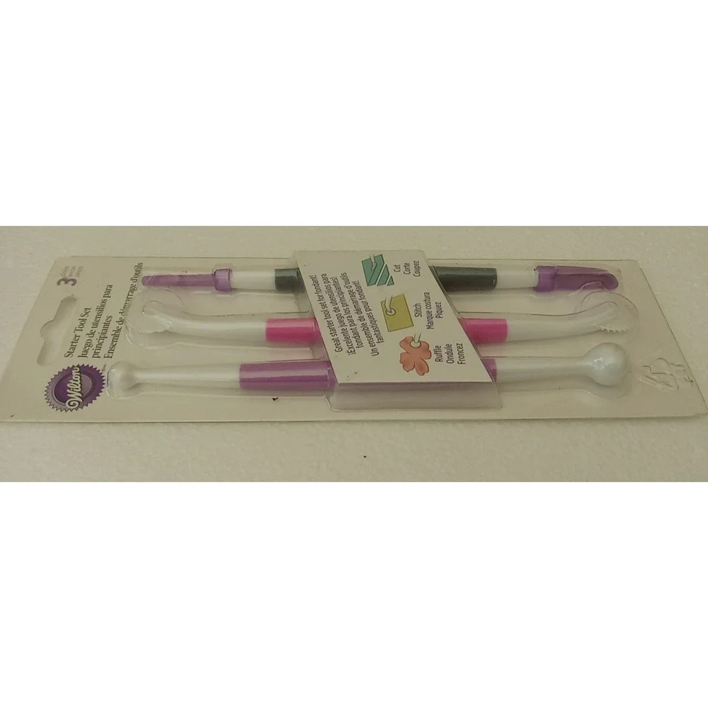 Wilton 3 pc Starter Tool Set Fondant Cake Decorating Tool New